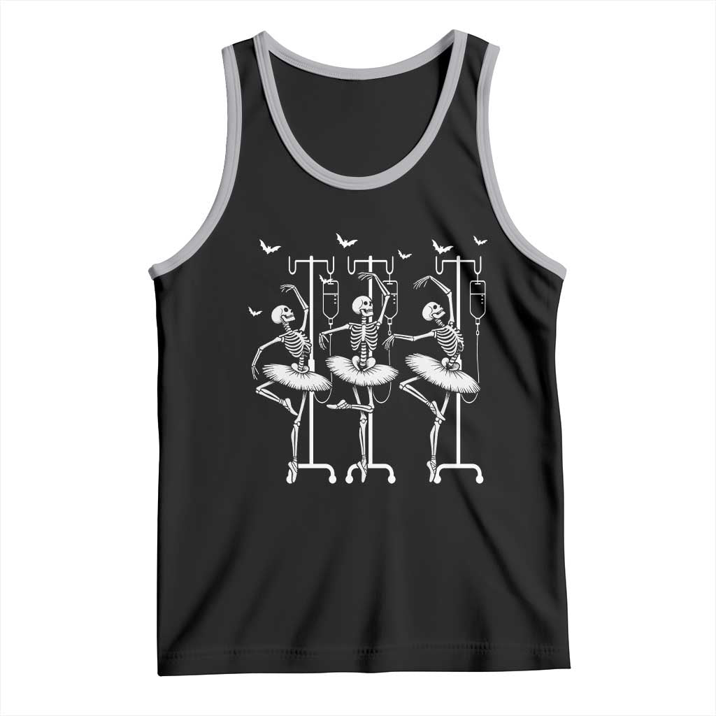 Emergency Room RN Nurse Halloween Tank Top Dancing Skeleton - Wonder Print Shop