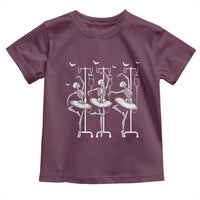 Emergency Room RN Nurse Halloween Toddler T Shirt Dancing Skeleton - Wonder Print Shop