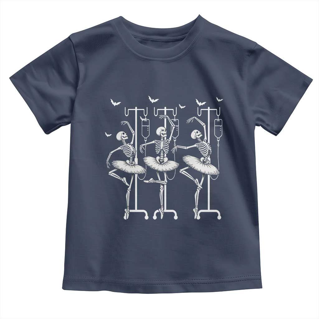 Emergency Room RN Nurse Halloween Toddler T Shirt Dancing Skeleton - Wonder Print Shop