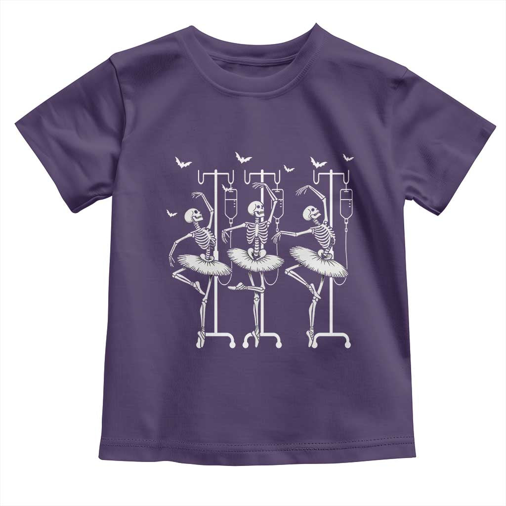 Emergency Room RN Nurse Halloween Toddler T Shirt Dancing Skeleton - Wonder Print Shop