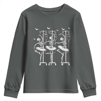 Emergency Room RN Nurse Halloween Youth Sweatshirt Dancing Skeleton - Wonder Print Shop