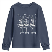 Emergency Room RN Nurse Halloween Youth Sweatshirt Dancing Skeleton - Wonder Print Shop