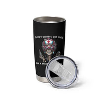 Funny Halloween Skeleton Nurse Tumbler Cup Do not Worry I Did This On A Mannequin Once