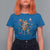 Day Of The Dead Skeleton T Shirt For Women Playing Guitar With Dog Mexican Festival - Wonder Print Shop