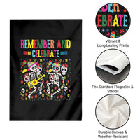 Dia De Los Muertos Skeleton Garden Flag Remember And Celebrate Mexican Festival - Wonder Print Shop
