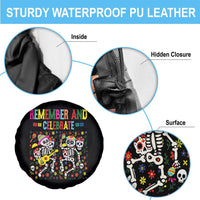 Dia De Los Muertos Skeleton Spare Tire Cover Remember And Celebrate Mexican Festival - Wonder Print Shop