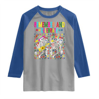 Dia De Los Muertos Skeleton Raglan Shirt Remember And Celebrate Mexican Festival - Wonder Print Shop