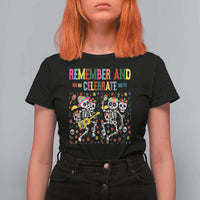 Dia De Los Muertos Skeleton T Shirt For Women Remember And Celebrate Mexican Festival - Wonder Print Shop