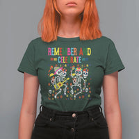 Dia De Los Muertos Skeleton T Shirt For Women Remember And Celebrate Mexican Festival - Wonder Print Shop