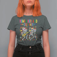 Dia De Los Muertos Skeleton T Shirt For Women Remember And Celebrate Mexican Festival - Wonder Print Shop