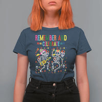 Dia De Los Muertos Skeleton T Shirt For Women Remember And Celebrate Mexican Festival - Wonder Print Shop