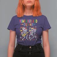 Dia De Los Muertos Skeleton T Shirt For Women Remember And Celebrate Mexican Festival - Wonder Print Shop