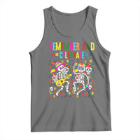 Dia De Los Muertos Skeleton Tank Top Remember And Celebrate Mexican Festival - Wonder Print Shop