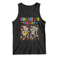 Dia De Los Muertos Skeleton Tank Top Remember And Celebrate Mexican Festival - Wonder Print Shop
