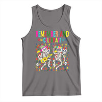 Dia De Los Muertos Skeleton Tank Top Remember And Celebrate Mexican Festival - Wonder Print Shop