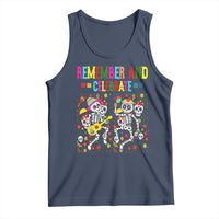 Dia De Los Muertos Skeleton Tank Top Remember And Celebrate Mexican Festival - Wonder Print Shop