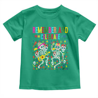 Dia De Los Muertos Skeleton Toddler T Shirt Remember And Celebrate Mexican Festival - Wonder Print Shop