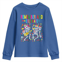 Dia De Los Muertos Skeleton Youth Sweatshirt Remember And Celebrate Mexican Festival - Wonder Print Shop