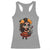 Day Of The Dead Latina Racerback Tank Top Cute Girl With Skeleton Kitten Floral Skull - Wonder Print Shop