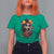 Day Of The Dead Latina T Shirt For Women Cute Girl With Skeleton Kitten Floral Skull - Wonder Print Shop