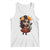 Day Of The Dead Latina Tank Top Cute Girl With Skeleton Kitten Floral Skull - Wonder Print Shop