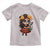 Day Of The Dead Latina Toddler T Shirt Cute Girl With Skeleton Kitten Floral Skull - Wonder Print Shop
