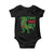 Christmas Dinosaur Baby Onesie Funny Tree Rex Xmas Light - Wonder Print Shop