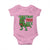 Christmas Dinosaur Baby Onesie Funny Tree Rex Xmas Light - Wonder Print Shop