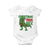 Christmas Dinosaur Baby Onesie Funny Tree Rex Xmas Light - Wonder Print Shop