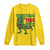 Christmas Dinosaur Long Sleeve Shirt Funny Tree Rex Xmas Light - Wonder Print Shop