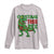 Christmas Dinosaur Long Sleeve Shirt Funny Tree Rex Xmas Light - Wonder Print Shop
