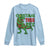Christmas Dinosaur Long Sleeve Shirt Funny Tree Rex Xmas Light - Wonder Print Shop