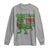 Christmas Dinosaur Long Sleeve Shirt Funny Tree Rex Xmas Light - Wonder Print Shop