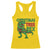 Christmas Dinosaur Racerback Tank Top Funny Tree Rex Xmas Light - Wonder Print Shop
