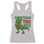 Christmas Dinosaur Racerback Tank Top Funny Tree Rex Xmas Light - Wonder Print Shop