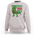 Christmas Dinosaur Sweatshirt Funny Tree Rex Xmas Light - Wonder Print Shop
