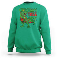 Christmas Dinosaur Sweatshirt Funny Tree Rex Xmas Light - Wonder Print Shop