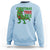 Christmas Dinosaur Sweatshirt Funny Tree Rex Xmas Light - Wonder Print Shop