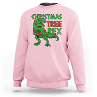 Christmas Dinosaur Sweatshirt Funny Tree Rex Xmas Light - Wonder Print Shop