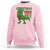 Christmas Dinosaur Sweatshirt Funny Tree Rex Xmas Light - Wonder Print Shop