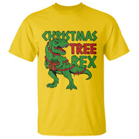 Christmas Dinosaur T Shirt Funny Tree Rex Xmas Light - Wonder Print Shop