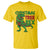 Christmas Dinosaur T Shirt Funny Tree Rex Xmas Light - Wonder Print Shop