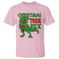 Christmas Dinosaur T Shirt Funny Tree Rex Xmas Light - Wonder Print Shop