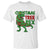 Christmas Dinosaur T Shirt Funny Tree Rex Xmas Light - Wonder Print Shop