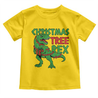 Christmas Dinosaur Toddler T Shirt Funny Tree Rex Xmas Light - Wonder Print Shop