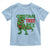 Christmas Dinosaur Toddler T Shirt Funny Tree Rex Xmas Light - Wonder Print Shop