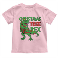 Christmas Dinosaur Toddler T Shirt Funny Tree Rex Xmas Light - Wonder Print Shop