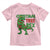 Christmas Dinosaur Toddler T Shirt Funny Tree Rex Xmas Light - Wonder Print Shop