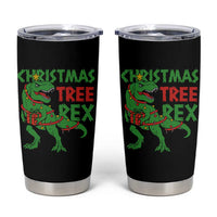 Christmas Dinosaur Tumbler Cup Funny Tree Rex Xmas Light