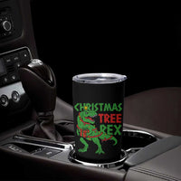 Christmas Dinosaur Tumbler Cup Funny Tree Rex Xmas Light